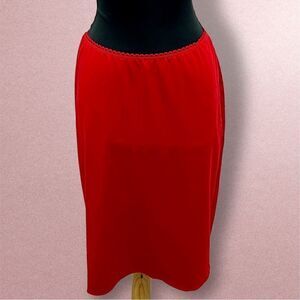 NWOT pin up girl! clothing red pencil skirt vintage deadstock see measurements